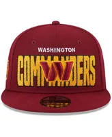 Men's New Era Burgundy Washington Commanders 2023 Nfl Draft 9FIFTY Snapback Adjustable Hat