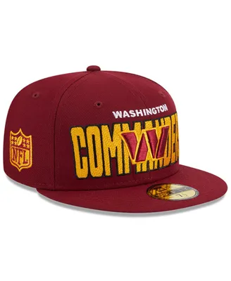 Men's New Era Burgundy Washington Commanders 2023 Nfl Draft 59FIFTY Fitted Hat