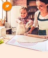 Cheer Collection 2 Pack Dough Pastry Baking Mat