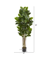 Nearly Natural 58" Rubber Leaf Artificial Tree