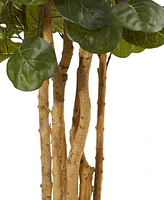 Nearly Natural 5' Fiddle Leaf Fig Artificial Tree