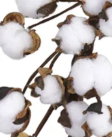 Nearly Natural 20" Cotton Ball Wreath