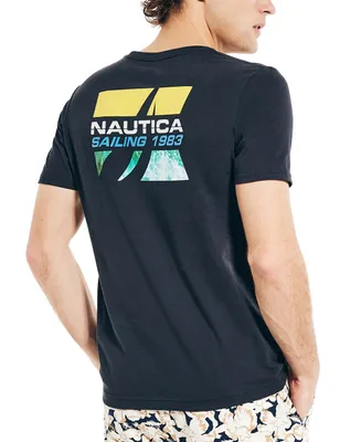 Nautica Men's Classic-Fit Logo Graphic Long-Sleeve T-Shirt