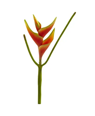 Nearly Natural 14" Mini Heliconia Artificial Flower, Set of 6