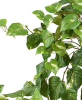 Nearly Natural 40" Pothos Hanging Bush, Set of 3