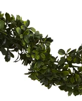 Nearly Natural 6' Boxwood Artificial Garland, Set of 4