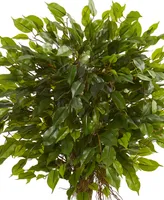 Nearly Natural 4' Ficus Topiary Uv-Resistant Indoor/Outdoor Artificial Tree