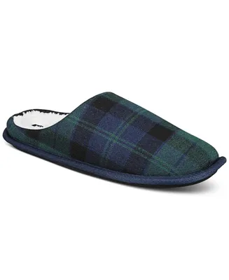 Club Room Men's Barn Plaid Slippers, Created for Macy's