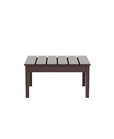 WestinTrends Outdoor Patio Modern Adirondack Coffee Table