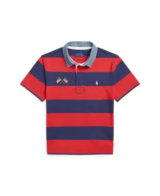 Polo Ralph Lauren Toddler and Little Boys Flag Striped Rugby Shirt