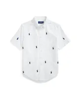 Polo Ralph Lauren Big Boys Pony Oxford Short-Sleeve Shirt