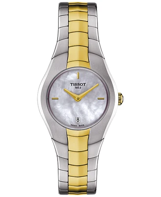 Tissot Women's Swiss T-Round Two-Tone Stainless Steel Bracelet Watch 26mm T0960092211100