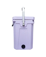 Camp-zero 16 Tall | 16.9 Qt. Premium Cooler with 2 Molded-In Cup Holders and Folding Aluminum Comfort Grip Handle Sky Blue