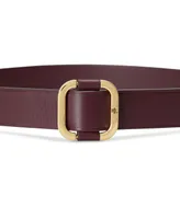 Lauren Ralph Women's Leather Slide-Buckle Belt