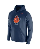 Men's Nike Navy Syracuse Orange Vintage-Like School Logo Pullover Hoodie