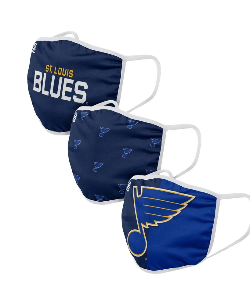 Men's and Women's Foco St. Louis Blues Face Covering 3-Pack