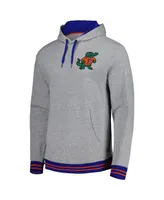 Men's Mitchell & Ness Heather Gray Florida Gators Pullover Hoodie