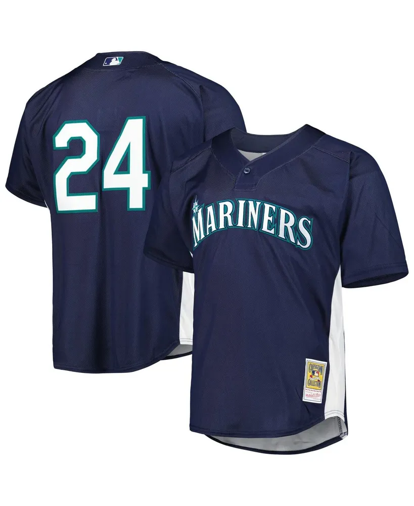 Men's Mitchell & Ness Ken Griffey Jr. Light Blue Seattle Mariners Cooperstown Collection Authentic Jersey