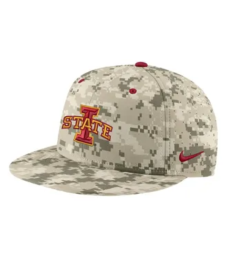 Men's Nike Camo Iowa State Cyclones Aero True Baseball Performance Fitted Hat