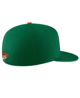 Men's Nike Green Oklahoma State Cowboys Aero True Baseball Performance Fitted Hat