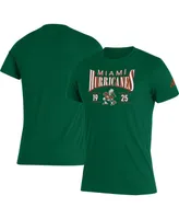 Men's adidas Green Miami Hurricanes Along The Shadow Tri-Blend T-shirt