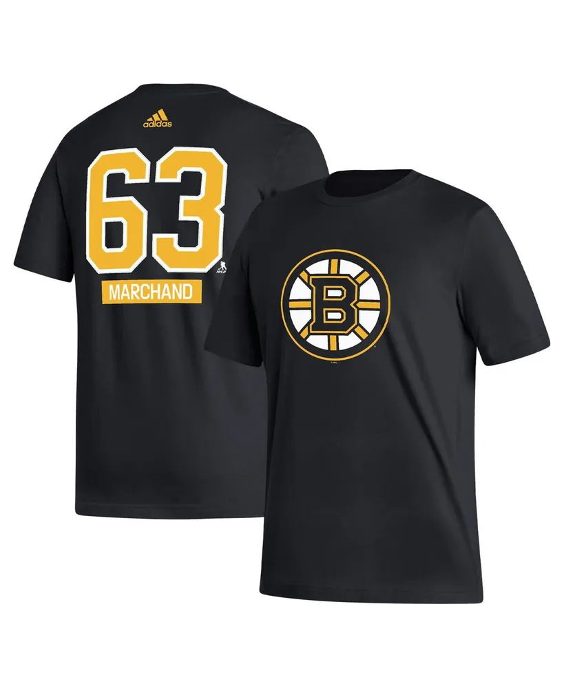 Men's adidas Brad Marchand Black Boston Bruins Fresh Name and Number T-shirt