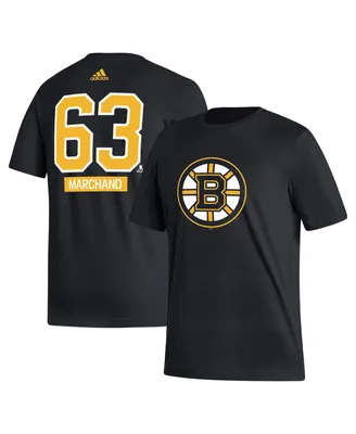 Men's adidas Brad Marchand Black Boston Bruins Fresh Name and Number T-shirt