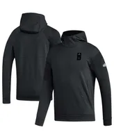 Men's adidas Black Charlotte Fc 2023 Player Travel Pullover Hoodie