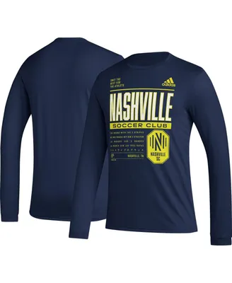 Men's adidas Navy Nashville Sc Club Dna Long Sleeve T-shirt