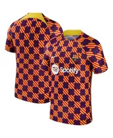 Men's Nike Yellow Barcelona 2023 Pre-Match Performance Top