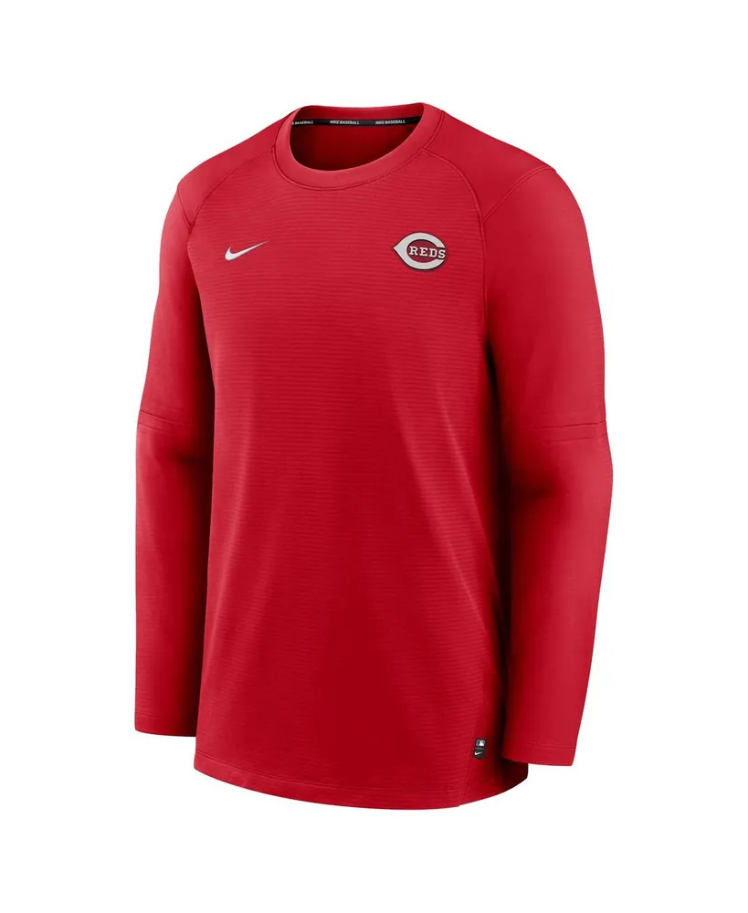 Men's Nike Red Cincinnati Reds Authentic Collection Logo Performance Long Sleeve T-shirt