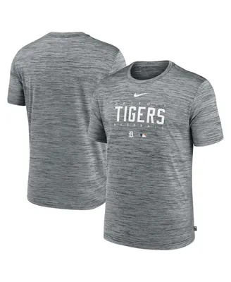 Men's Nike Heather Gray Detroit Tigers Authentic Collection Velocity Performance Practice T-shirt