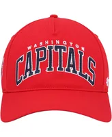 Men's '47 Brand Red Washington Capitals Block Arch Hitch Snapback Hat