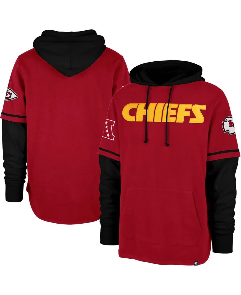 Men's '47 Red Kansas City Chiefs Premier Nico Pullover Hoodie