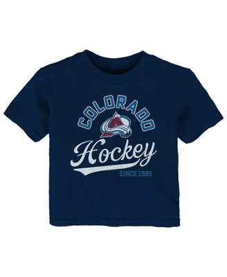 Infant Boys and Girls Navy Colorado Avalanche Take The Lead T-shirt