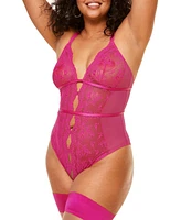 Adore Me Women's Rosie Crotchless Bodysuit Lingerie