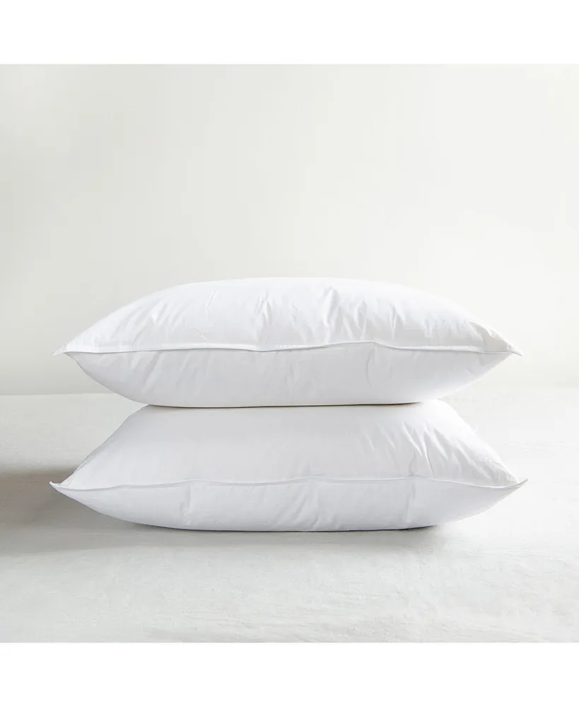 Bokser Home 2 Pack Medium White Duck Feather & Down Bed Pillow