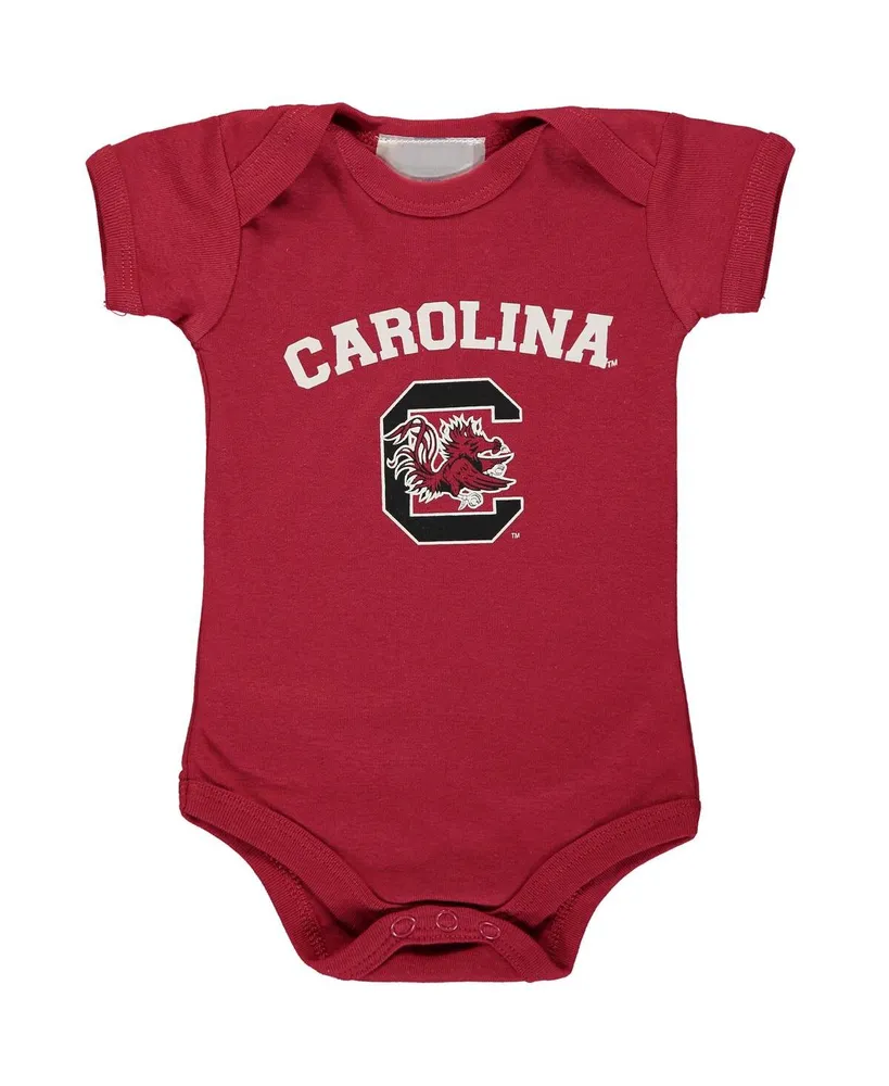 Infant Boys and Girls Garnet South Carolina Gamecocks Arch & Logo Bodysuit