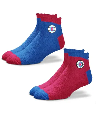 Women's For Bare Feet La Clippers 2-Pack Team Sleep Soft Socks