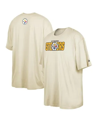 Men's New Era Cream Pittsburgh Steelers 2023 Nfl Draft Big and Tall T-shirt