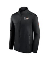 Men's Fanatics Black Philadelphia Flyers Authentic Pro Rink Fleece Full-Zip Jacket