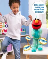 Sesame Street Dino Stomp Elmo 13-Inch Plush Stuffed Animal Sings and Dances