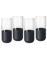 Villeroy & Boch Manufacture Rock Highball Glasses, Set of 4