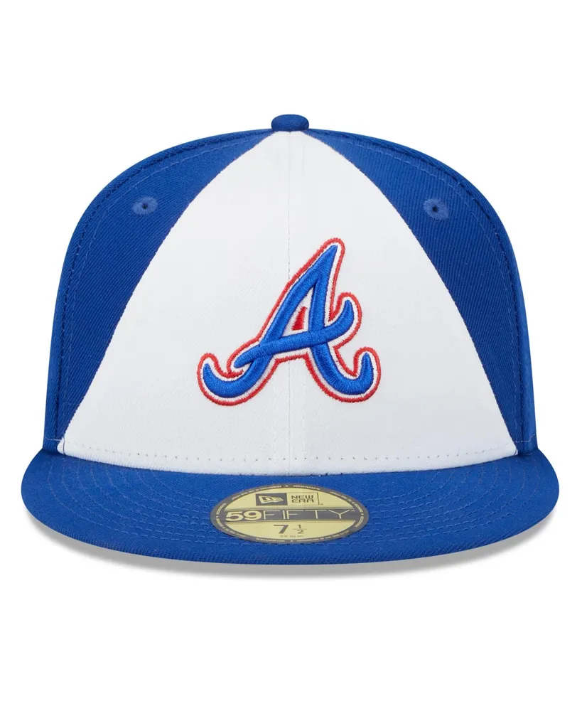 Men's New Era White and Royal Atlanta Braves 2023 City Connect 59FIFTY Fitted Hat