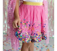 Sweet Wink Little and Big Girls Raspberry Confetti Tutu Skirt