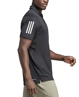 adidas Men's 3-Stripes Short Sleeve Performance Club Tennis Polo Shirt