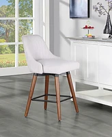 Bagford 26" Swivel Counter Stool with Legs Fabric