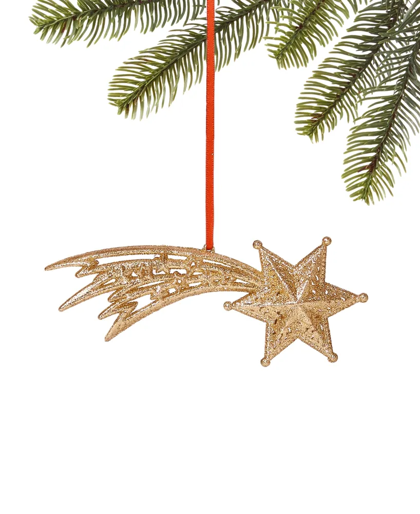 Holiday Lane Christmas Glitters Shooting Star Ornament, Exclusively at Macy's