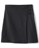 Lands' End Big Girls School Uniform Solid A-line Skirt Below the Knee