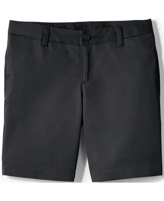 Lands' End Little Girls Plain Front Blend Chino Shorts